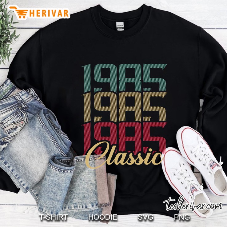 Vintage Retro Classic Year 1985 35 Years 35Th Birthday Gift Sweatshirt