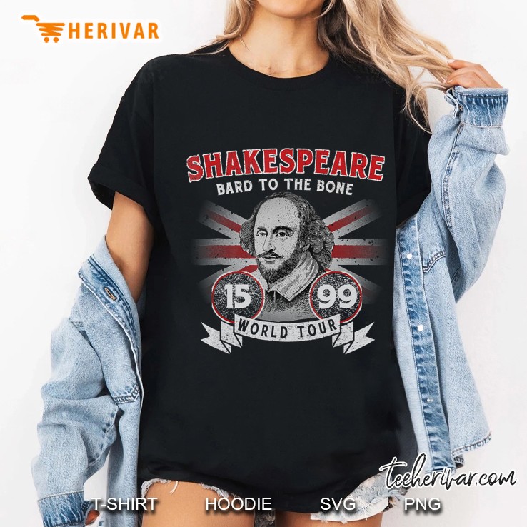 William Shakespeare - Bard To The Bone Book Lover Ladies Tee