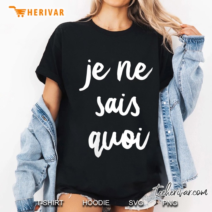 Womens A Certain Je Ne Sais Quoi V-Neck Hoodie