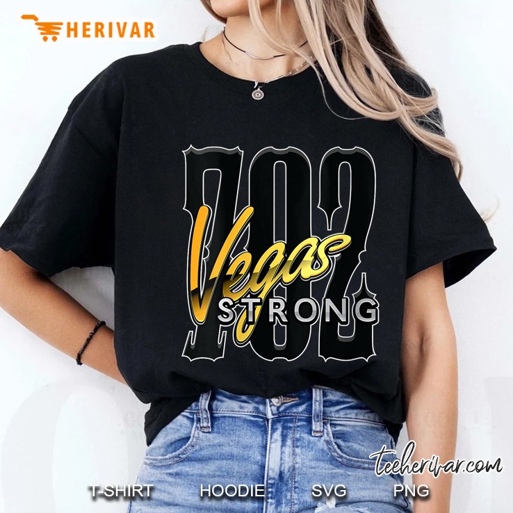 Womens Vegas Strong 702 Las Vegas Strong V-Neck Ladies Tee