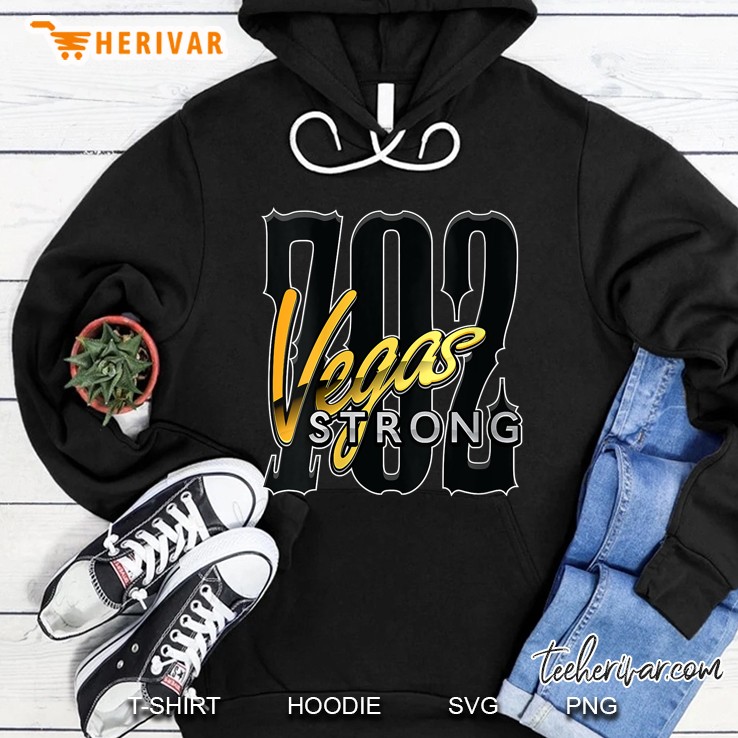 Womens Vegas Strong 702 Las Vegas Strong V-Neck Hoodie
