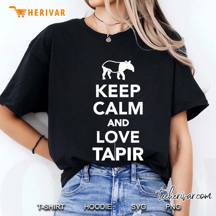 Keep Calm And Love Tapir Ladies Tee
