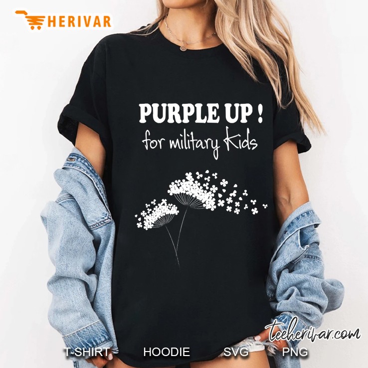 Purple Up For Military Kids Shirt Hoodie