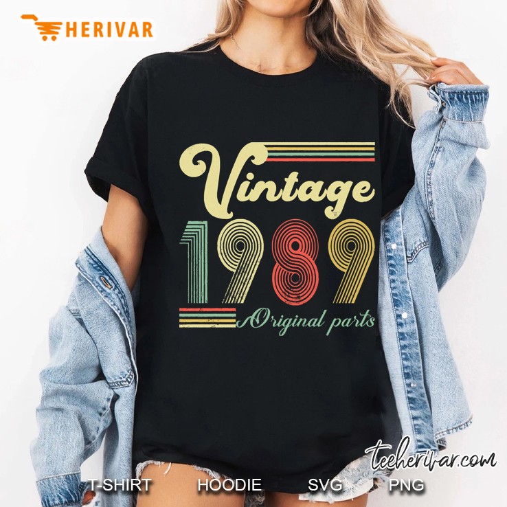 31 Years Old Made In 1989 Vintage 31St Birthday Ladies Tee
