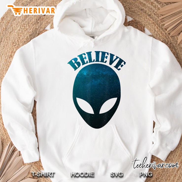 Alien Gift - Ufo Aliens Believe Galaxy Hoodie