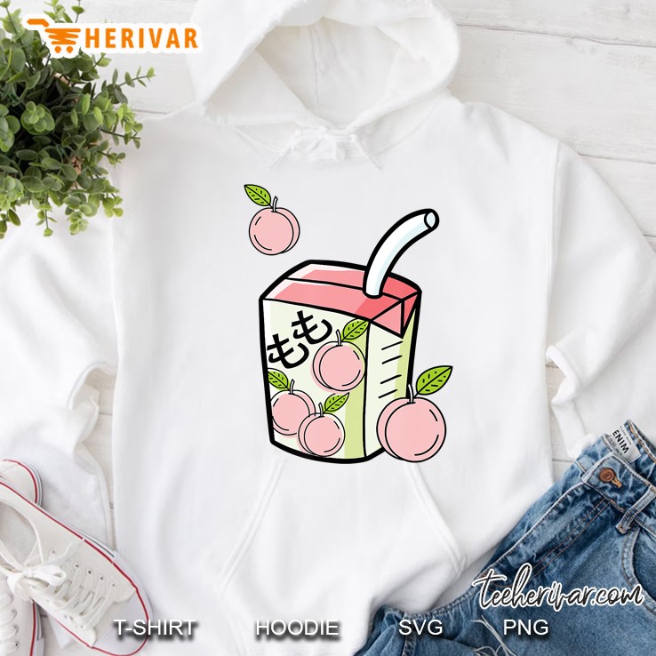 Japanese Juice Box Peach Juice Kanji Hoodie