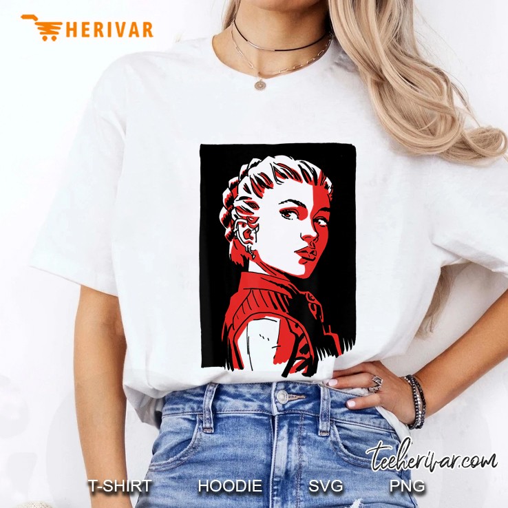 Marvel Black Widow Yelena Belova Red Hue Portrait Hoodie