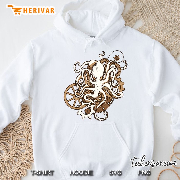 Steampunk Shirt -Octopus Shirt - Engineering Hoodie