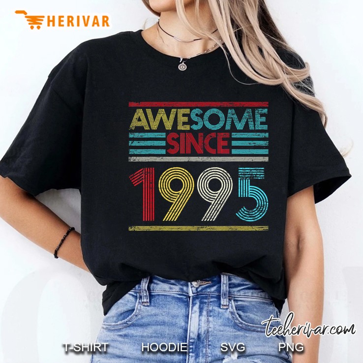 25Th Birthday Gifts - Awesome Since 1995 Ladies Tee