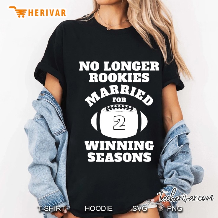 2Nd Wedding Anniversary Gift Football Him Husband Her Shirt Ladies Tee