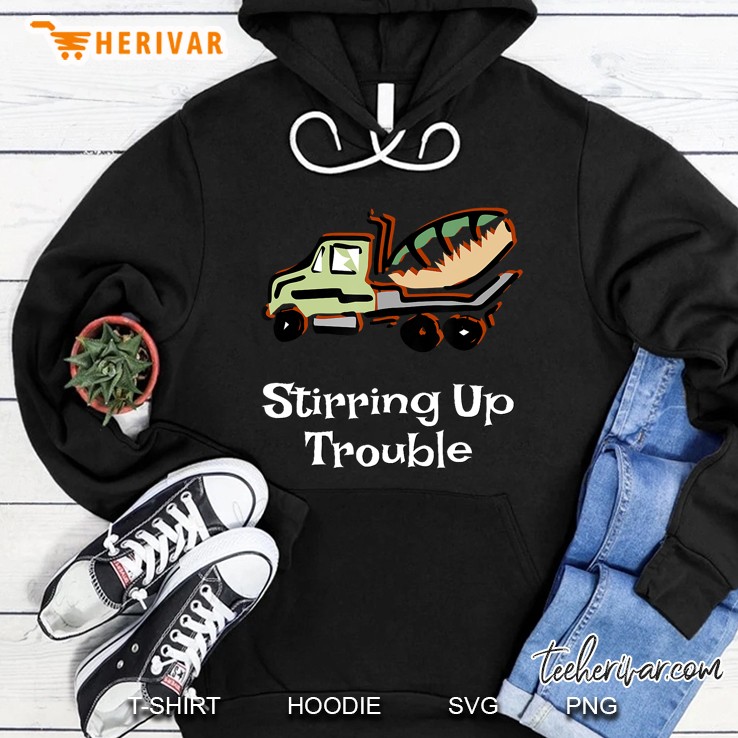 Cement Trucks Concrete Mixer Truck, Kids Trouble Hoodie