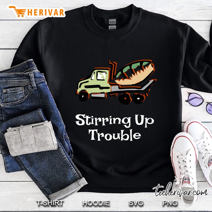Cement Trucks Concrete Mixer Truck, Kids Trouble Sweatshirt