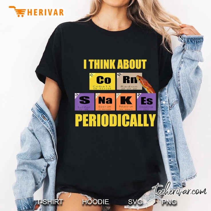 Corn Snake Reptile Lover Periodic Table Of Elements Pun Ladies Tee