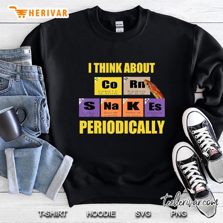 Corn Snake Reptile Lover Periodic Table Of Elements Pun Sweatshirt