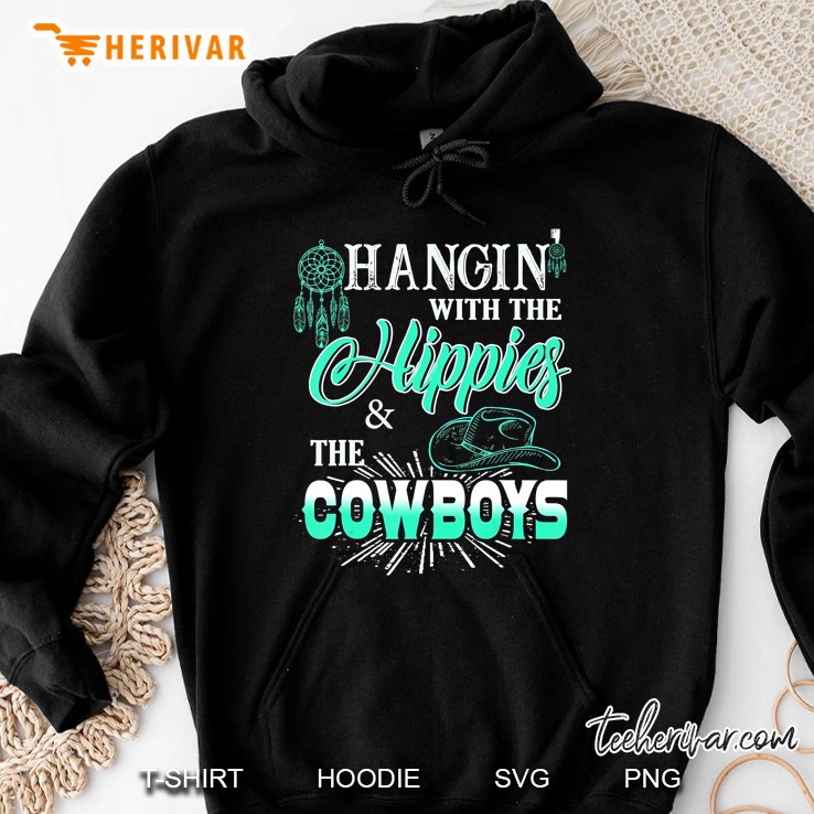 Hangin With The Hippies The Cow Boy Shirt Mugs