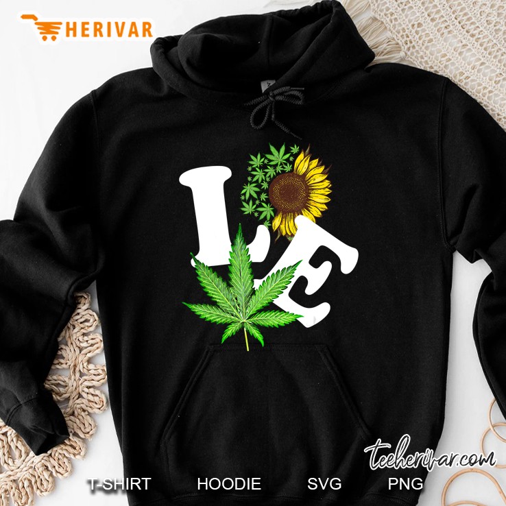 Love Weed Sunflower Marijuana 420 Funny Canabis Lover Mugs