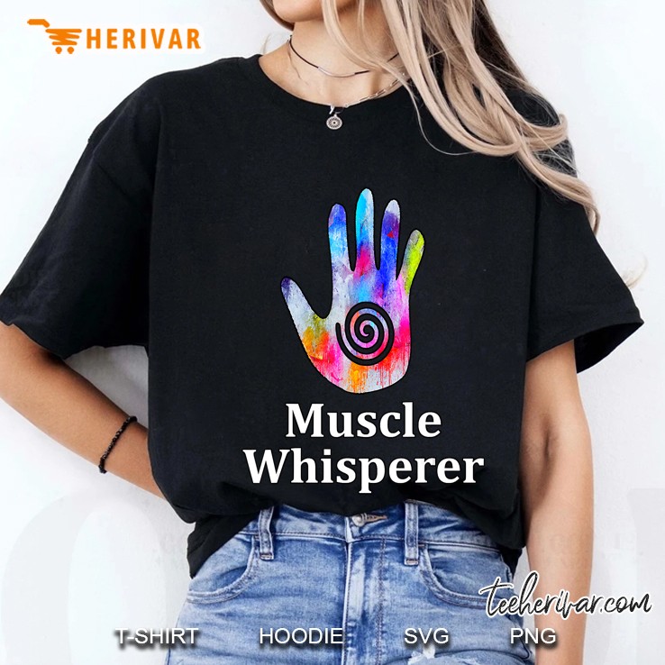 Massage Therapist Gift Healing Hand Muscle Whisperer Ladies Tee