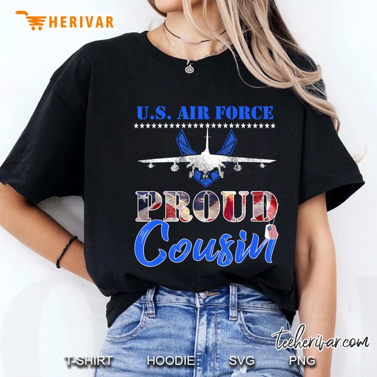 Proud Cousin U.S. Air Force Stars Air Force Family Ladies Tee