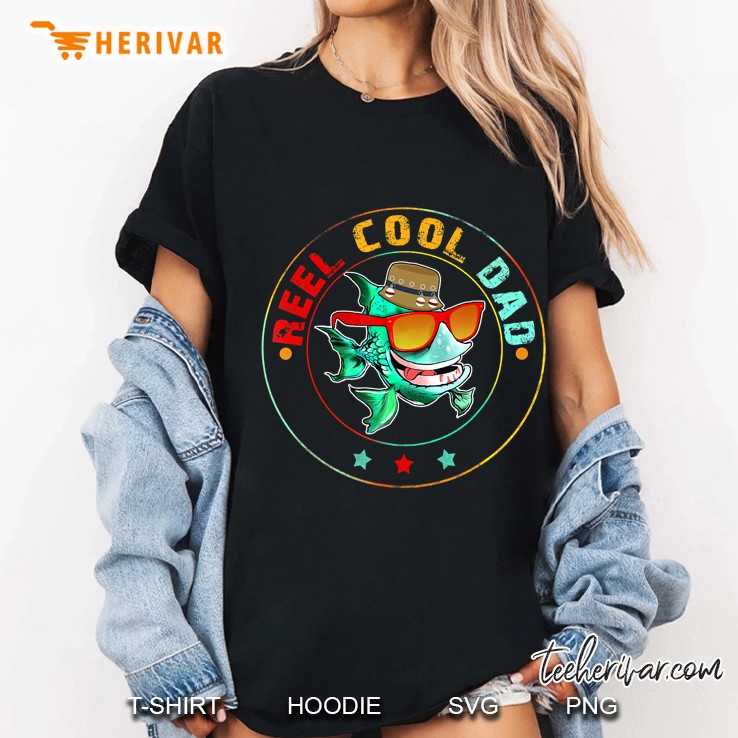 Reel Cool Dad Fishing Fathers Day Gifts From Son Daughter Hoodie