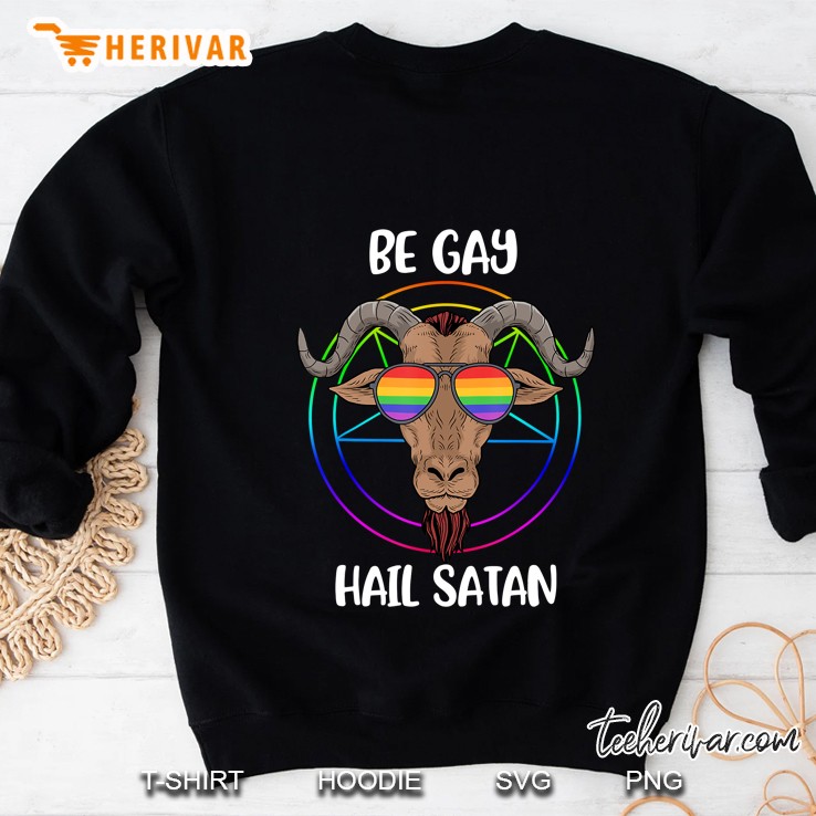 Satanism Lgb Satan Gay Pride Homosexual Gift Baphomet Sweatshirt