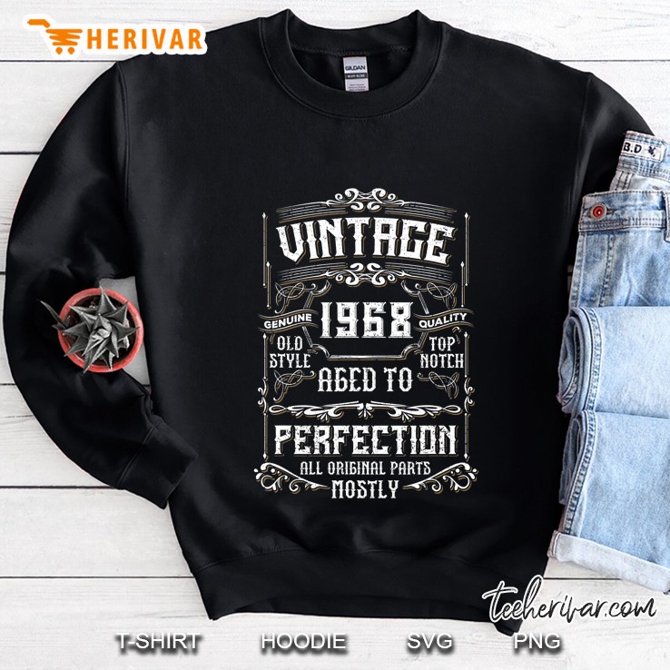 Vintage 1968 52Nd Birthday Gift Men Women Sweatshirt