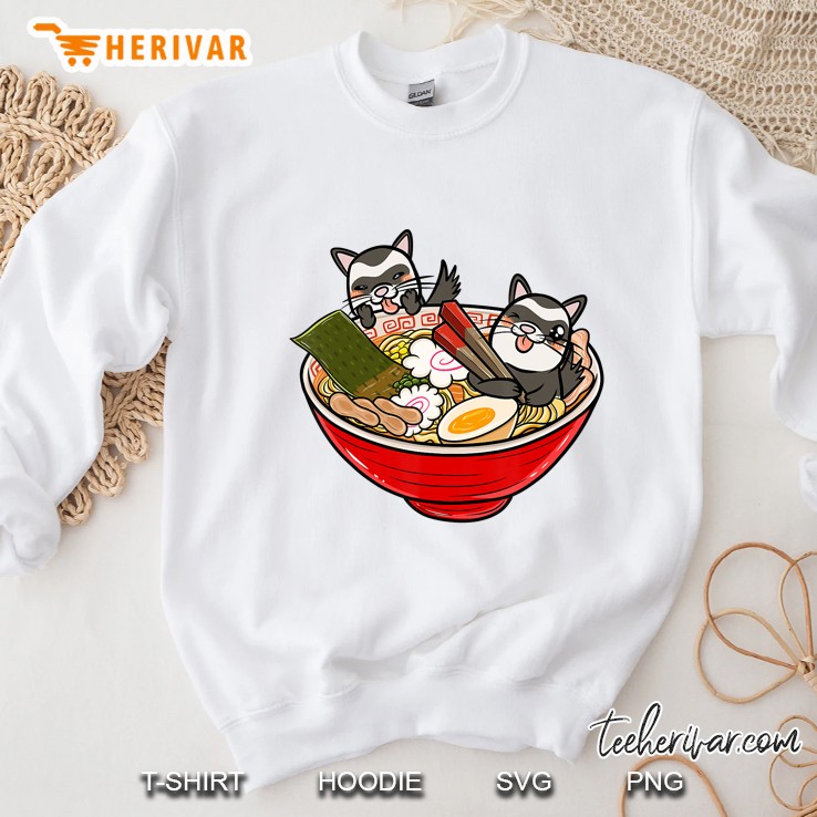Ferret Japanese Ramen Kawaii Funny Pe Sweatshirt