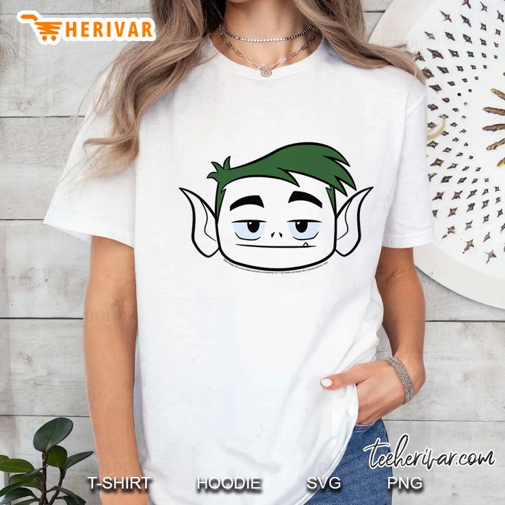 Kids Dc Comics Teen Titans Go! Beast Boy Big Face Premium Ladies Tee