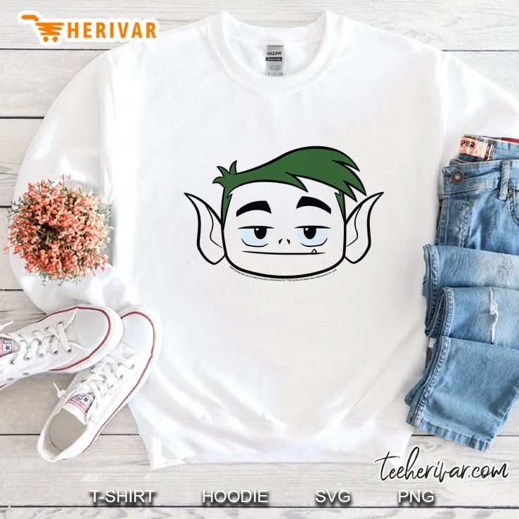 Kids Dc Comics Teen Titans Go! Beast Boy Big Face Premium Sweatshirt