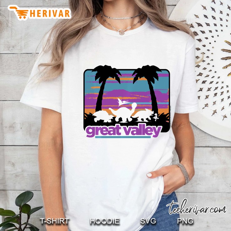 Land Before Time Pastel Dinosaur Friends Pullover Ladies Tee