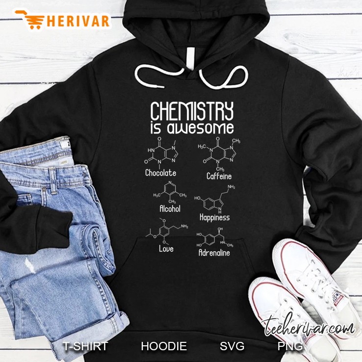 Chemistry Is Awesome Tshirt - Caffeine Molecule Mugs