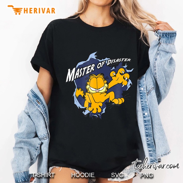 Garfield Master Of Disaster Ladies Tee