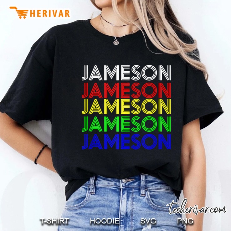 Jameson Personalized First Name Retro Vintage Style Tank Top Ladies Tee