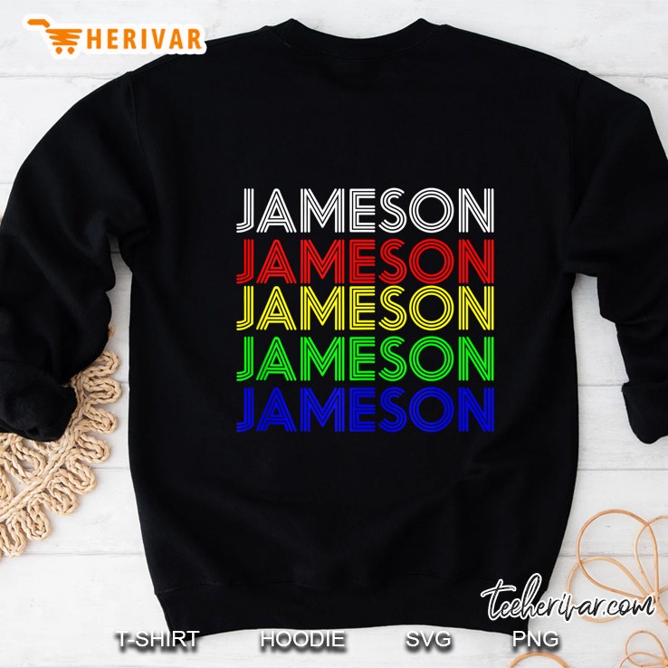 Jameson Personalized First Name Retro Vintage Style Tank Top Sweatshirt