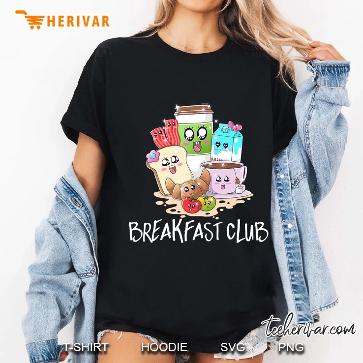 Japanese Kawaii Breakfast Club Cute Anime Gif Ladies Tee