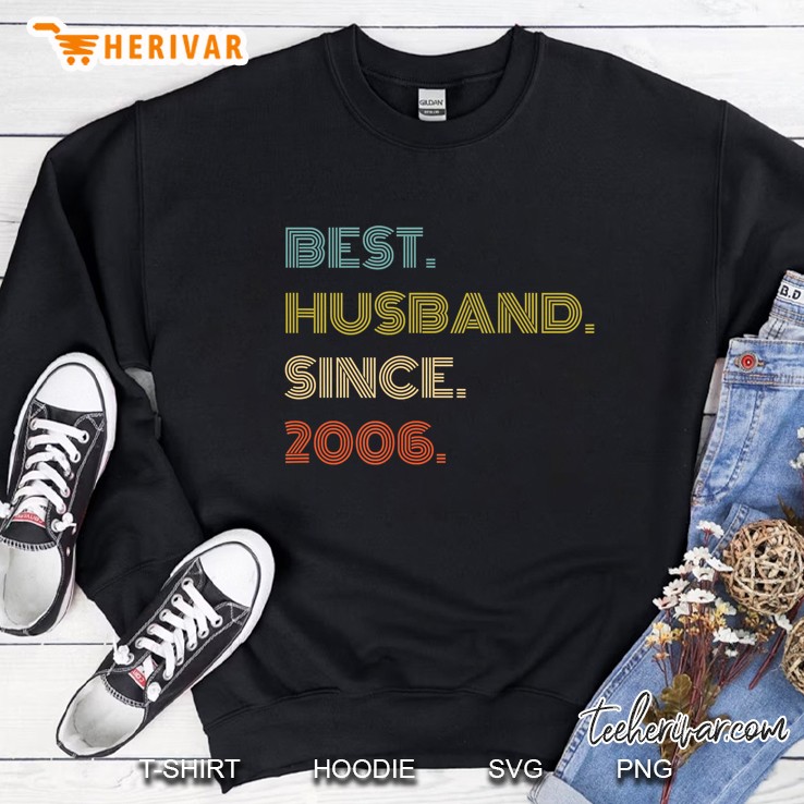 Mens 14Th Wedding Anniversary Gift Best Husband Since 2006 Sweatshirt