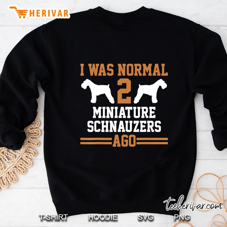Miniature Schnauzer Dog 2 Two Dog Trainer School Breeder Sweatshirt