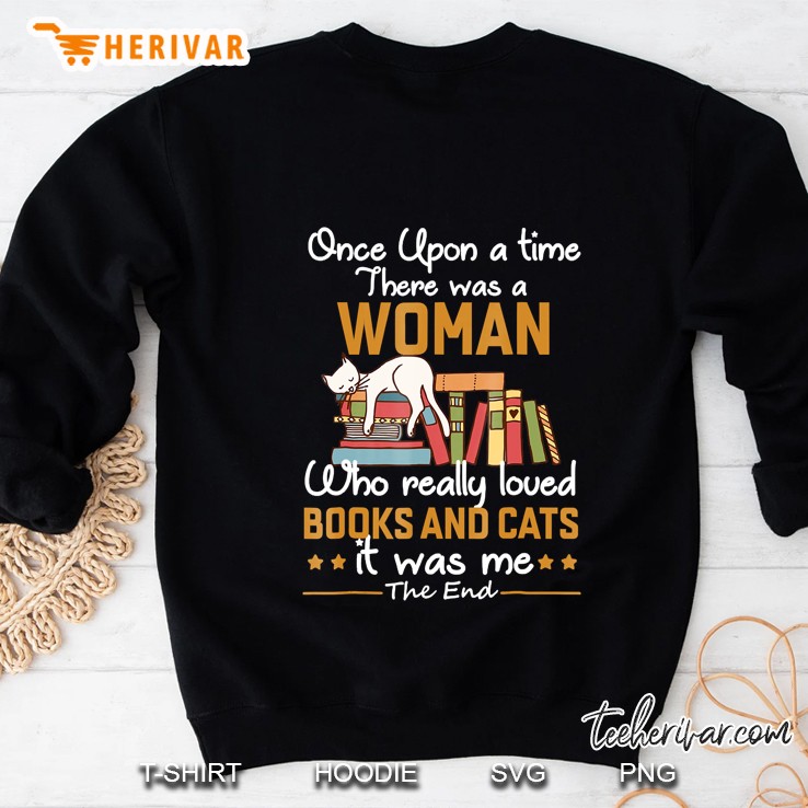 Once Upon A Time There Was Woman Who Really Loved Books Cats Mugs