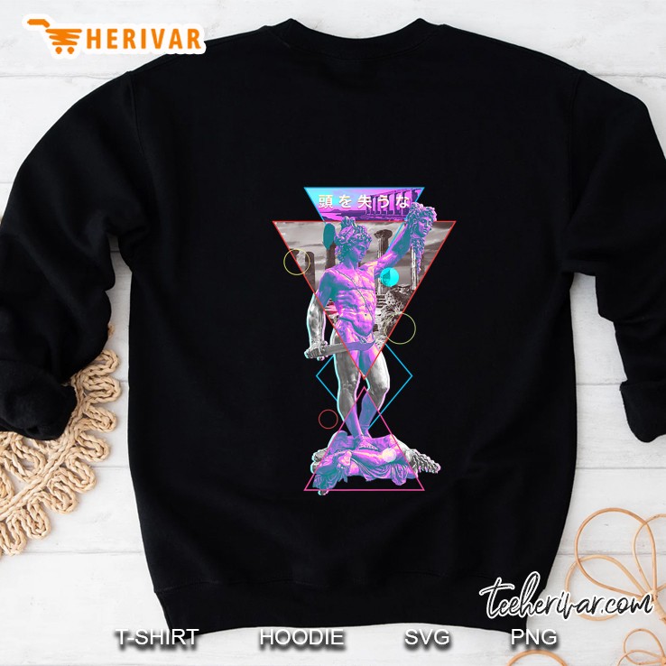 Perseus And Medusa Vaporwave Aesthetic 1980S Art Japanese Premium Sweatshirt