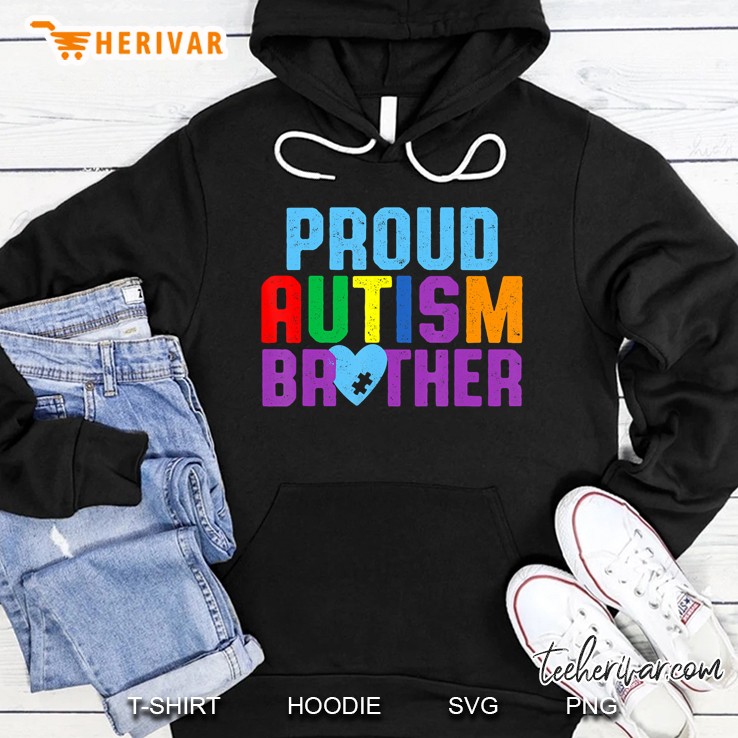 Proud Autism Brother Sibling Autism Awareness Shirt Hoodie