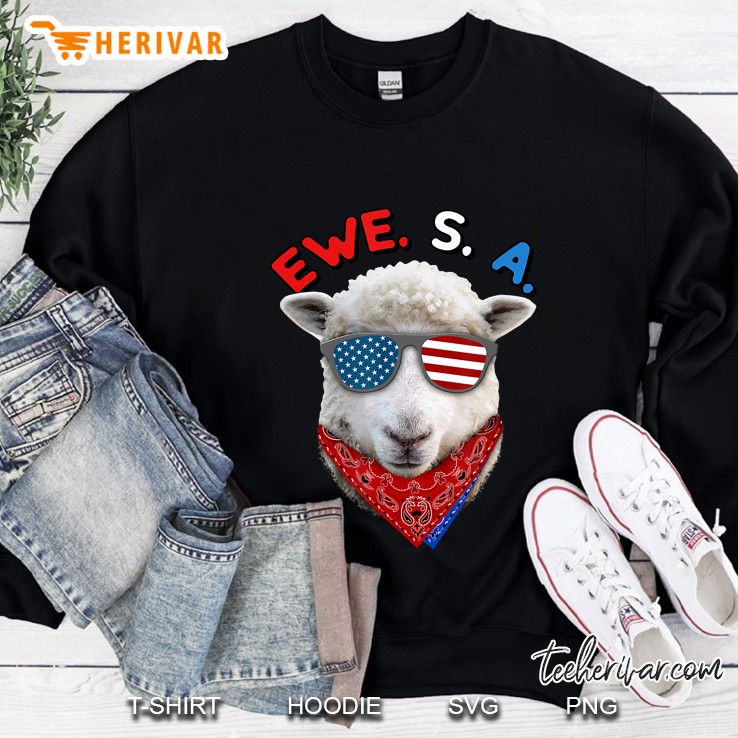 Sheep Ewe S A Funny Patriotic Usa Flag Sunglasses Mugs