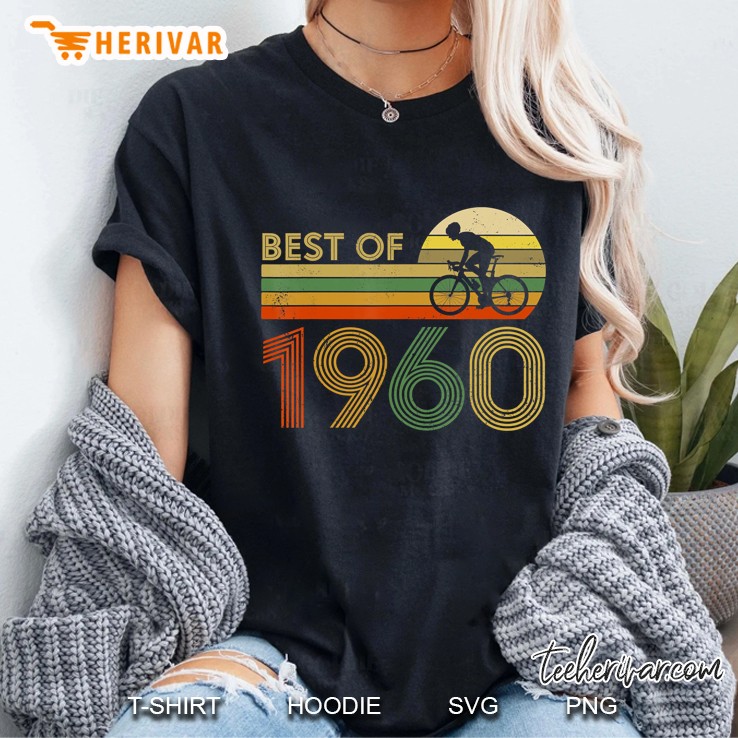 Vintage Bicycle Best Of 1960 60Th Birthday Cycling Ladies Tee