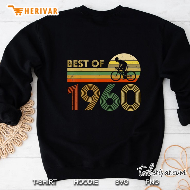 Vintage Bicycle Best Of 1960 60Th Birthday Cycling Sweatshirt