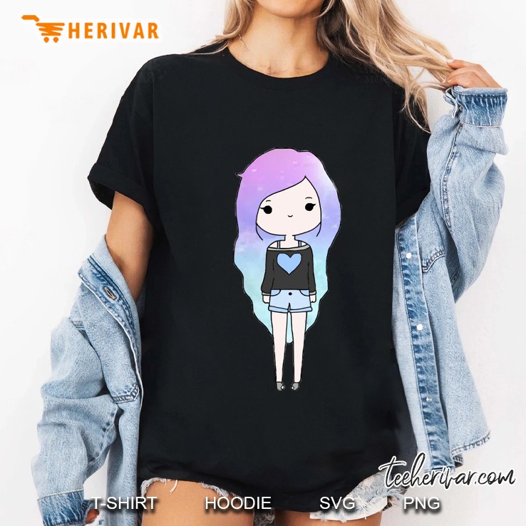 Cute Girl Beautiful Print Ladies Tee