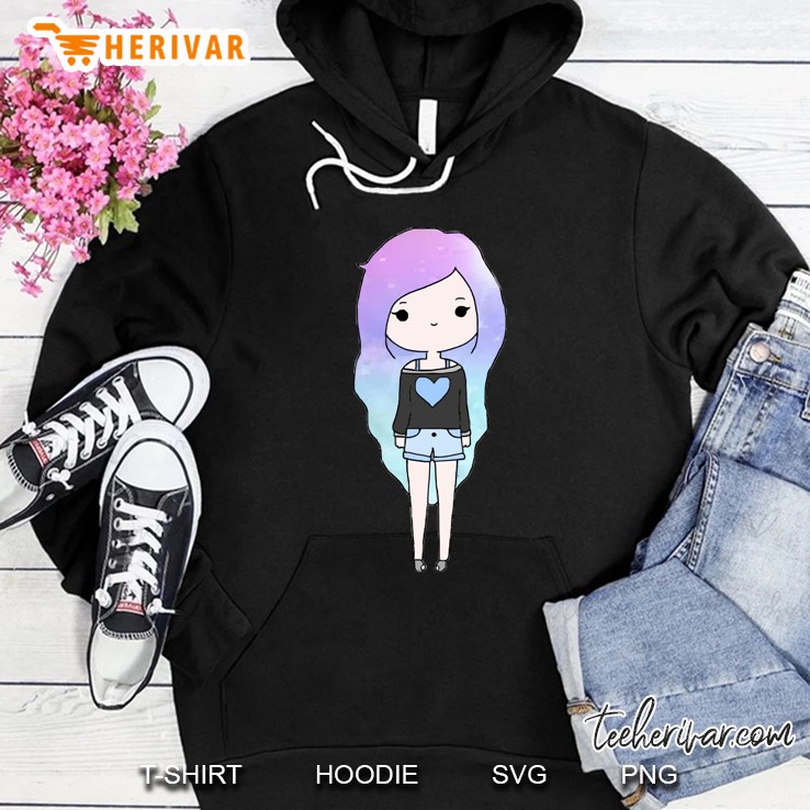 Cute Girl Beautiful Print Hoodie