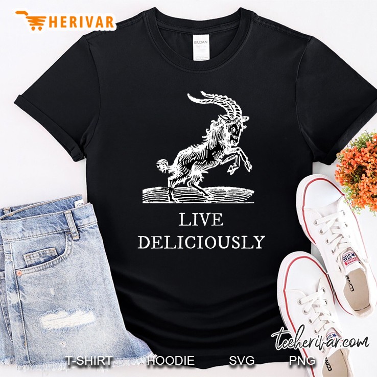 Live Deliciously Chiffon Top Shirt