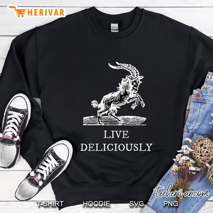 Live Deliciously Chiffon Top Sweatshirt