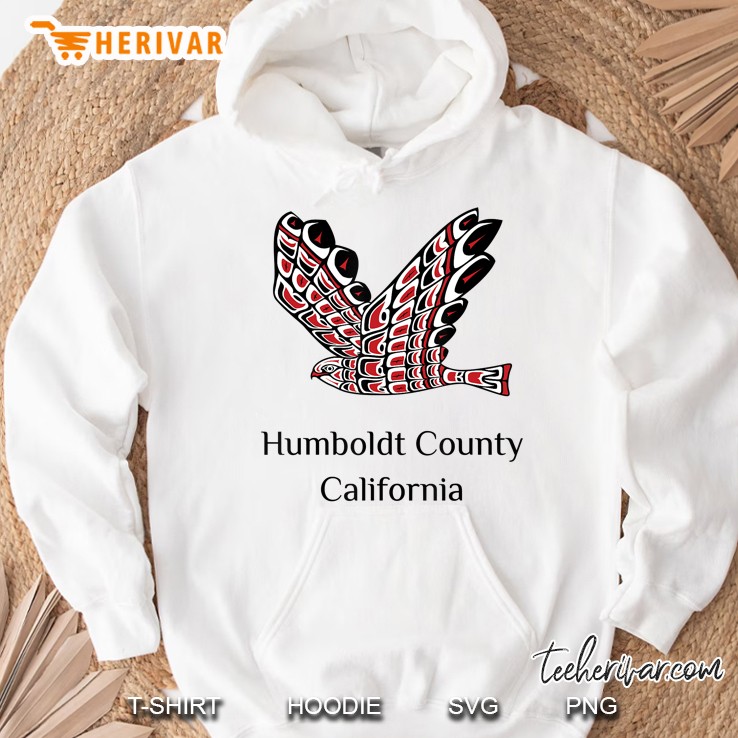 Humboldt County California Red Tail Hawk Native American Hoodie