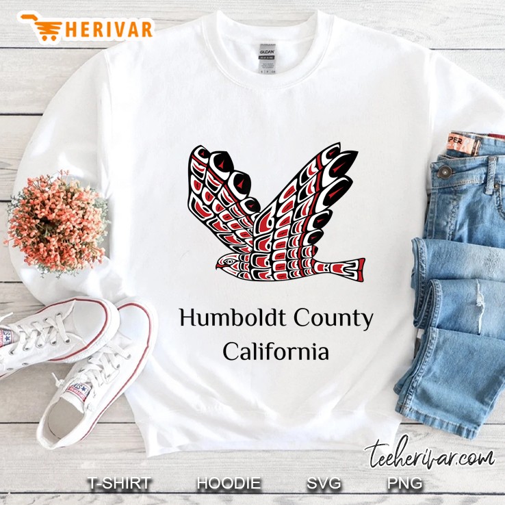 Humboldt County California Red Tail Hawk Native American Sweatshirt
