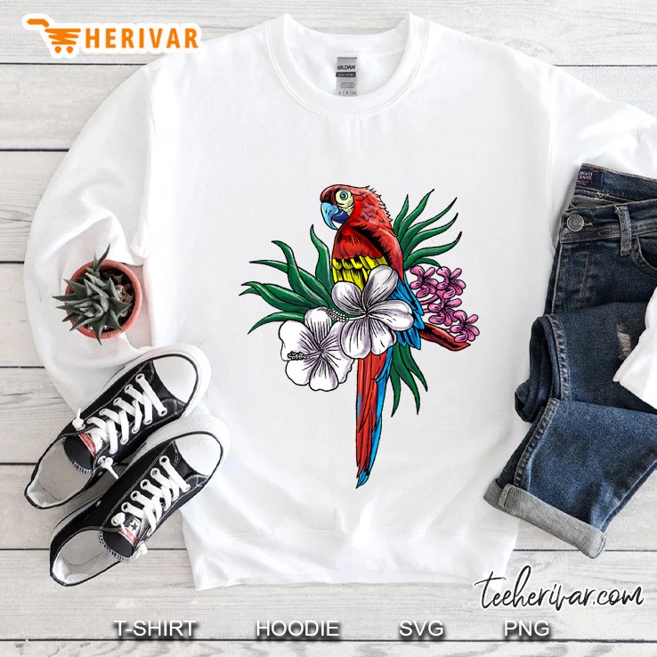 Parrot Funny Tropical Bird Cool Jungle Animal Gift Idea Sweatshirt