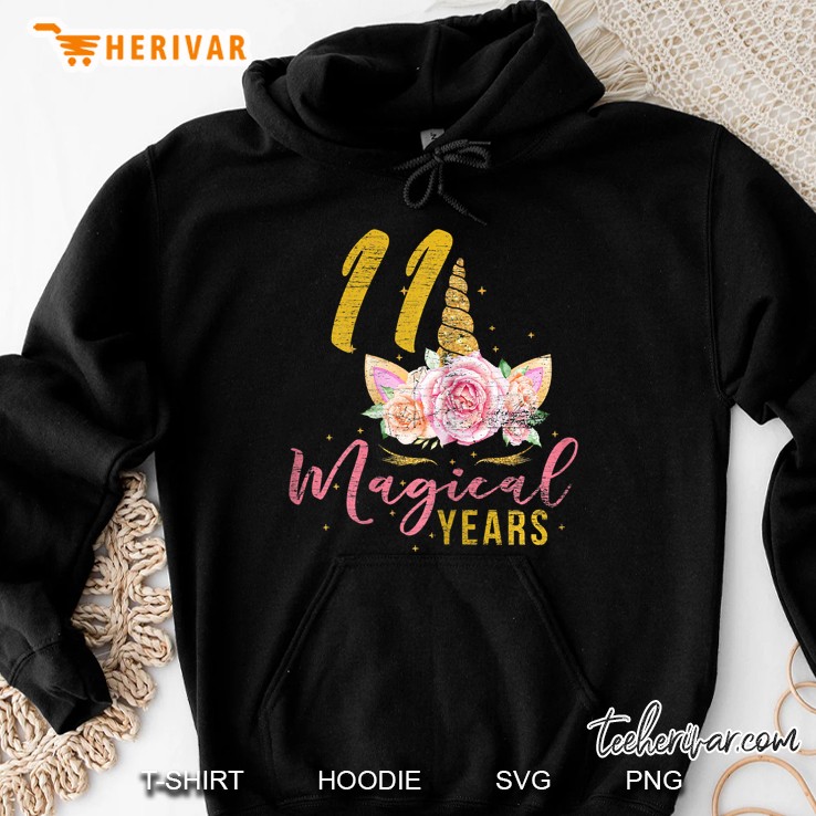 11 Magical Years Unicorn Version Hoodie